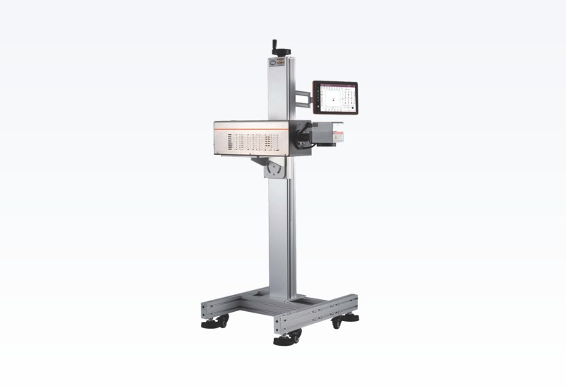 Marksol UMSC30 CO2 laser printer on floor stand