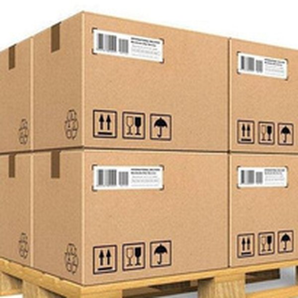 Thermal inkjet barcodes and handling marks on shipping cartons